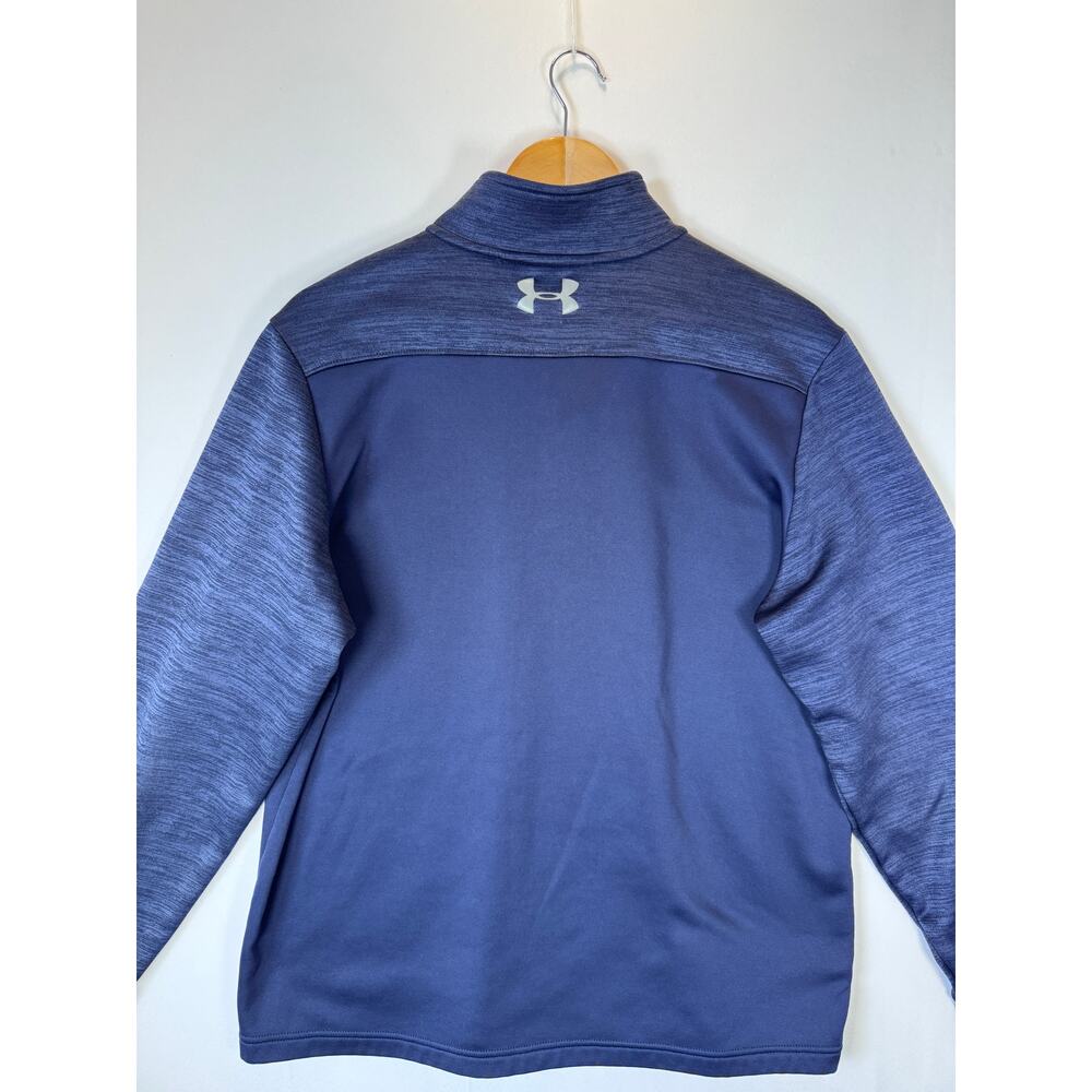 Under Armour ColdGear Pullover Mens Large Navy 1/4 Zip Thermal Long Sleeve - Picture 5 of 10